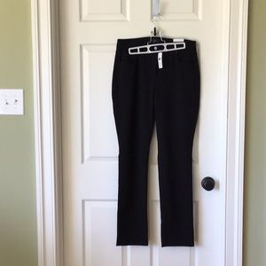 NWT  White House Black Market black Lycra pants